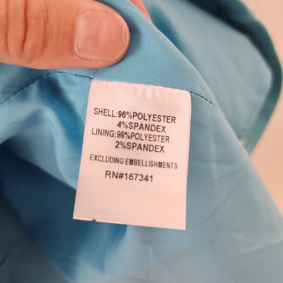 NWT Hello Molly Modern Icon Mini Dress Blue Cocktail Women's L (8) - Picture 9 of 10